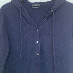 J. Crew cashmere drawstring hoodie